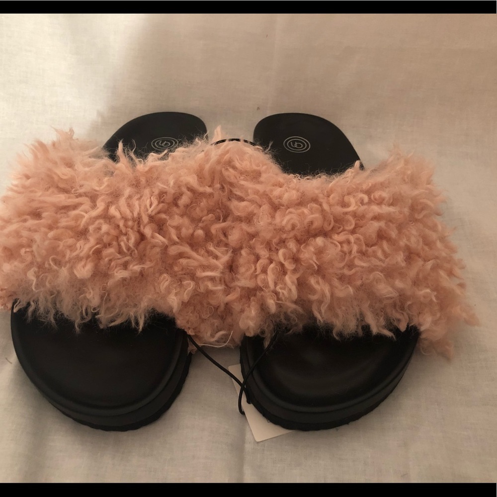 Urban Outfitters Fur Slides